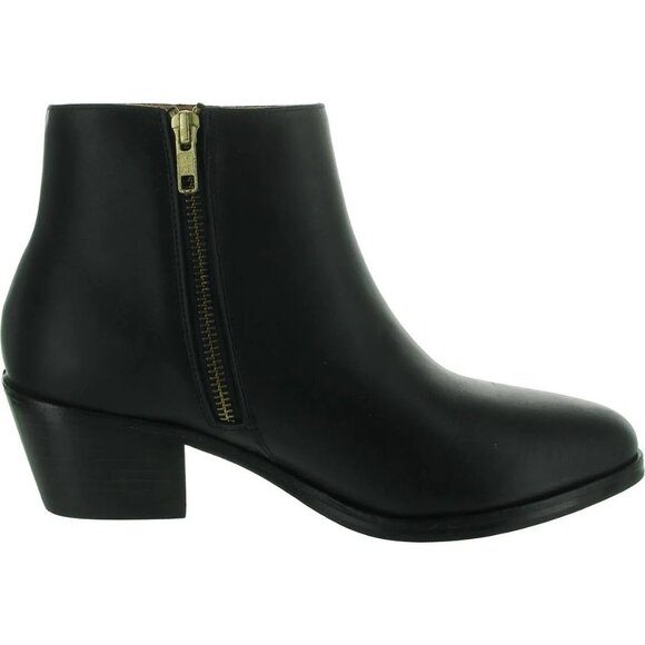 Nisolo Marisa Inside Zip Boot 7.5 Black Leather Ankle Boots Womens Size - Picture 1 of 6